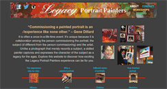 Desktop Screenshot of legacyportraitpainters.com